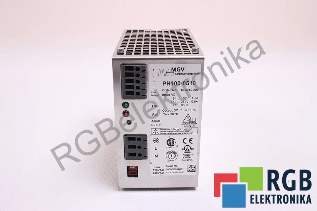 ph100-0510 MGV oprava