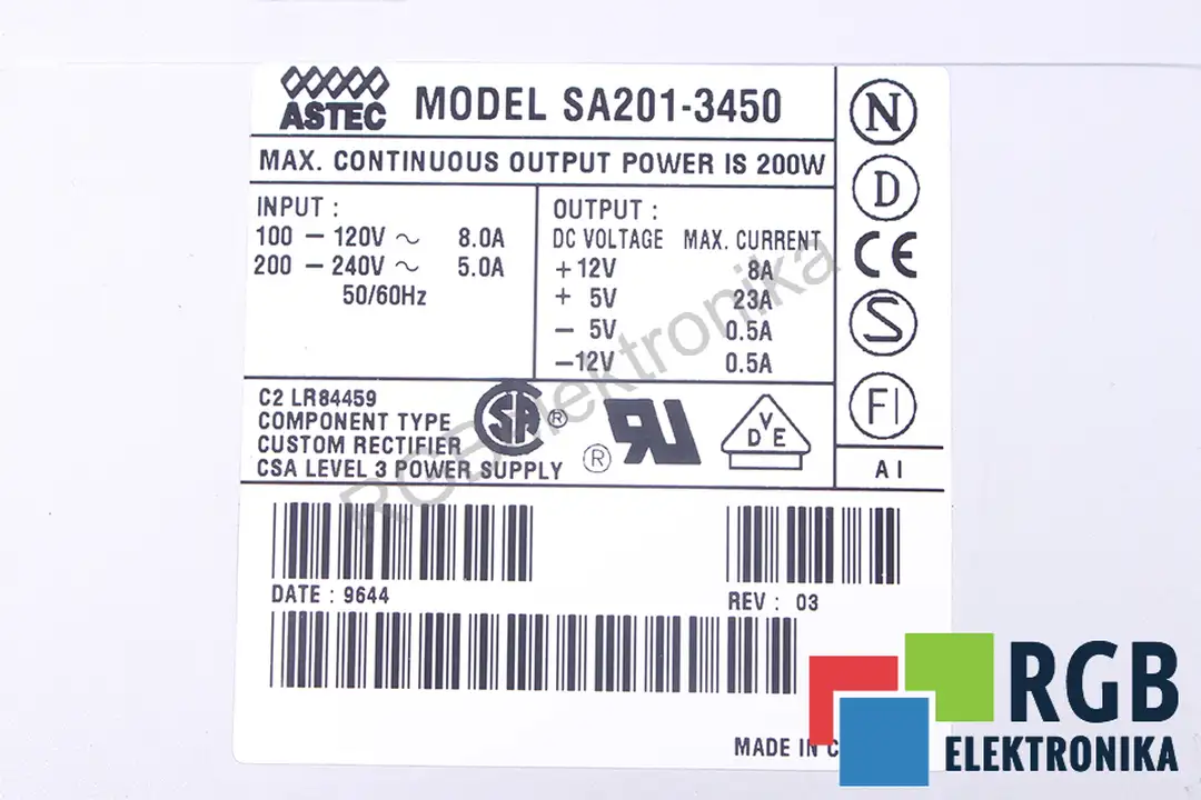 SA201-3450 ASTEC