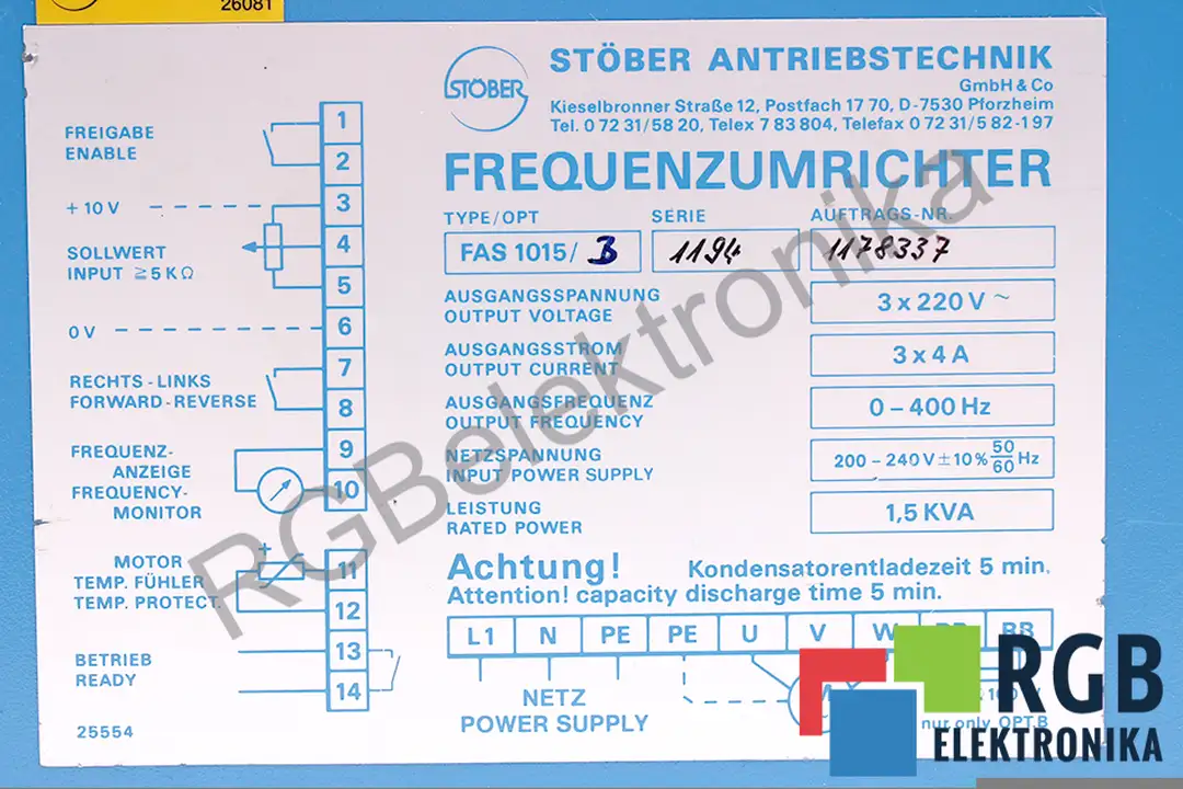 FAS1015/B STOBER