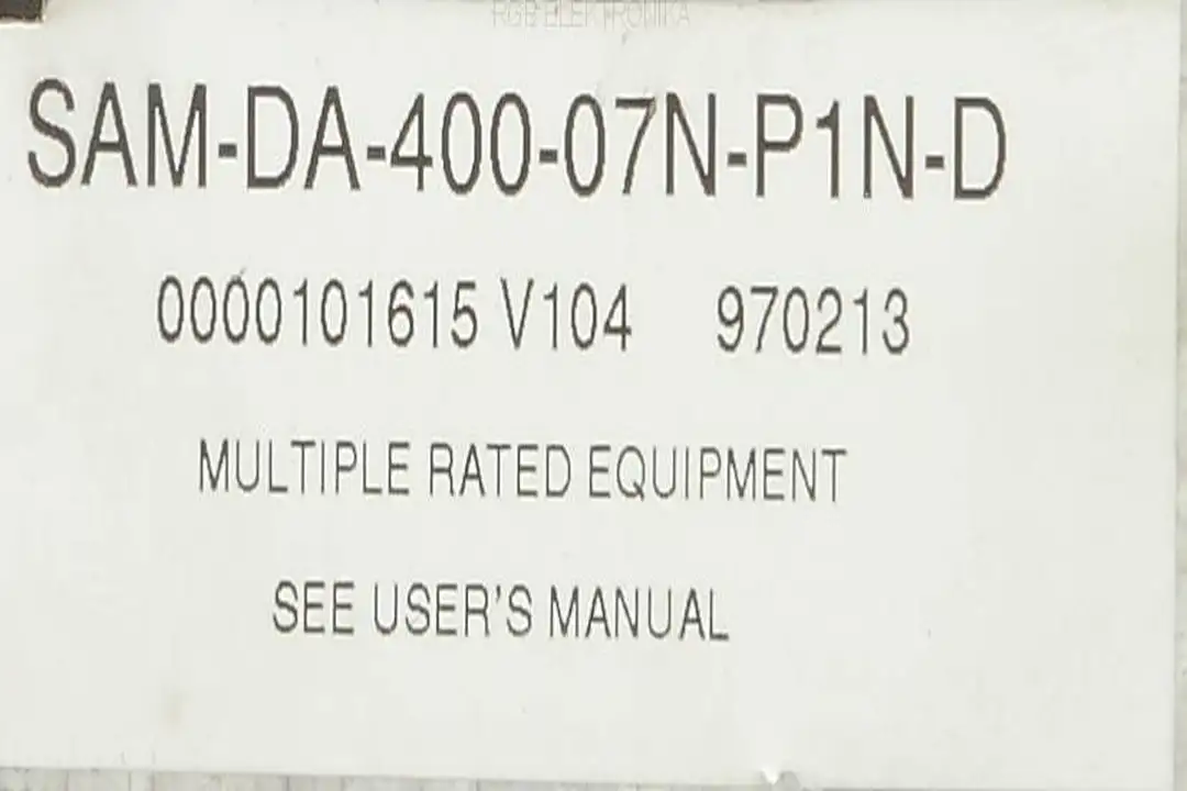 SAM-DA-400-07N-P1N-D ATLAS COPCO