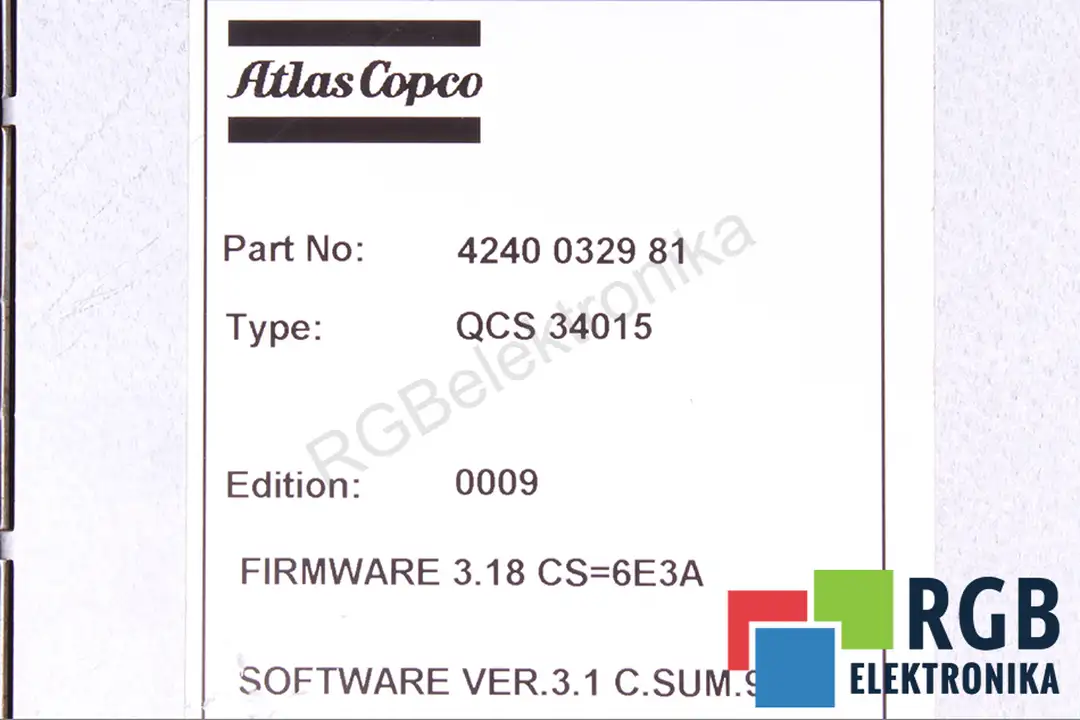 qcs34015-4240032981 ATLAS COPCO oprava