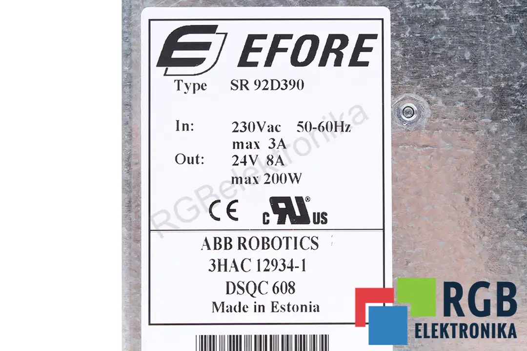 SR92D390 EFORE