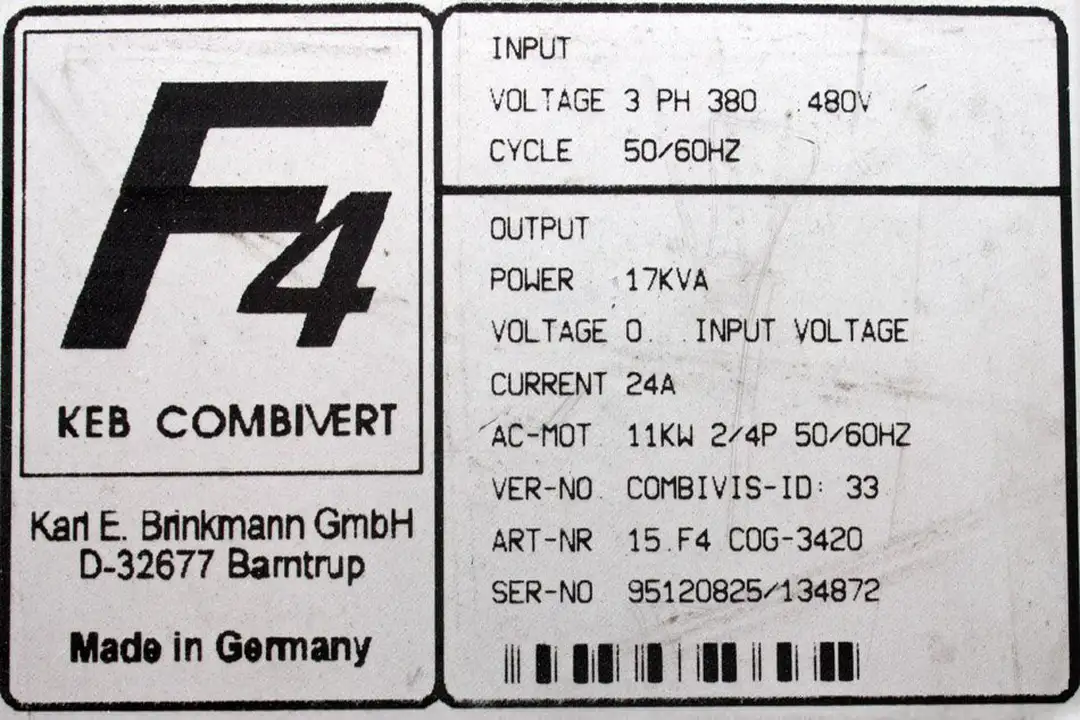 15.F4 COG-3420 KEB