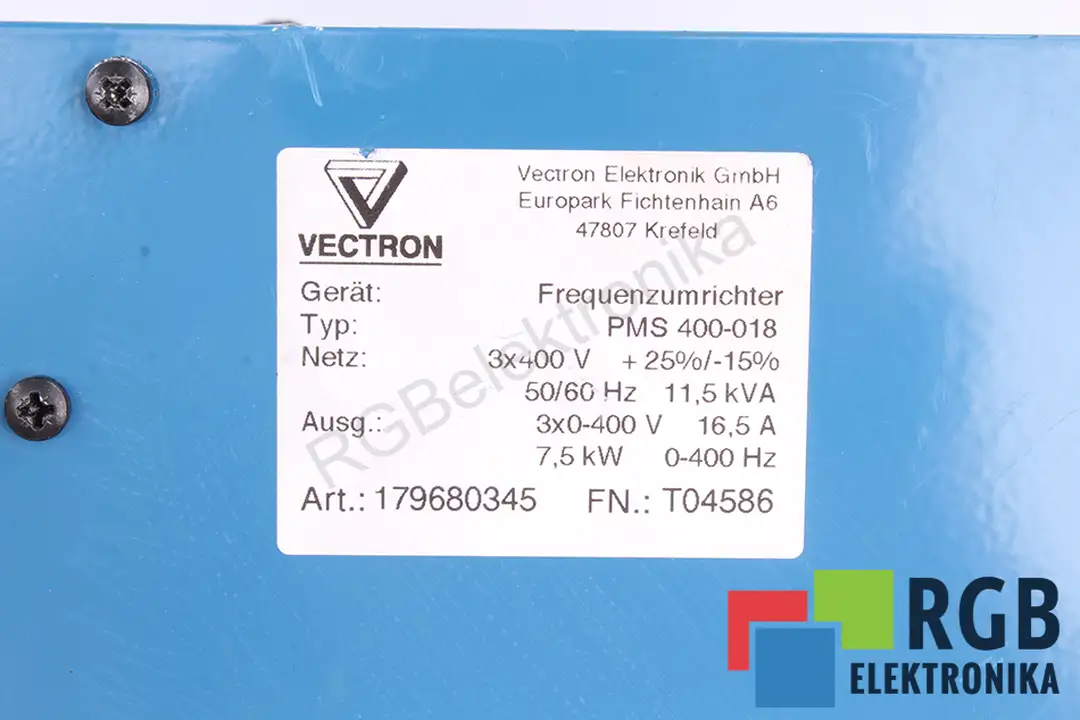 servis pms-400-018 VECTRON ELEKTRONIK