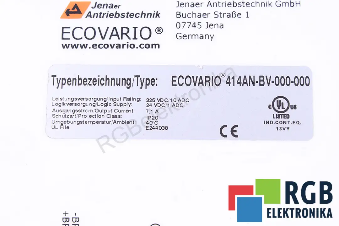 ECOVARIO414AN-BV-000-000 JENAER ANTRIEBSTECHNIK