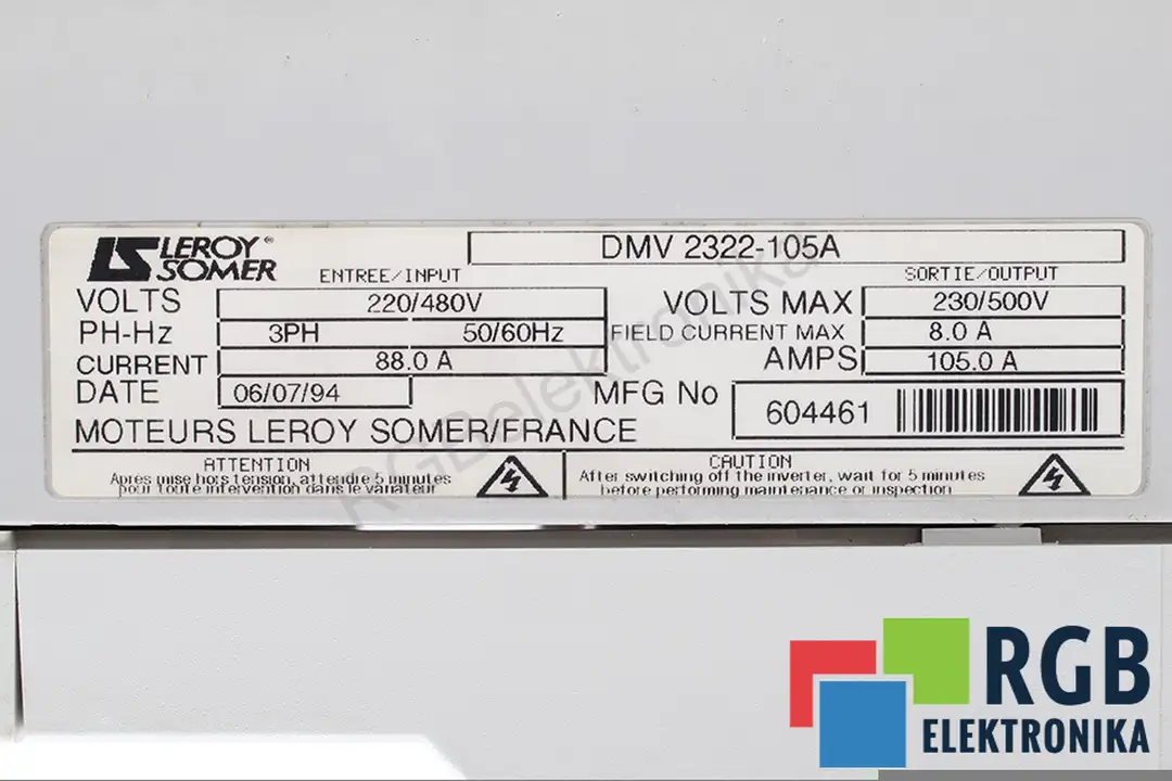 dmv2322-105a LEROY SOMER oprava