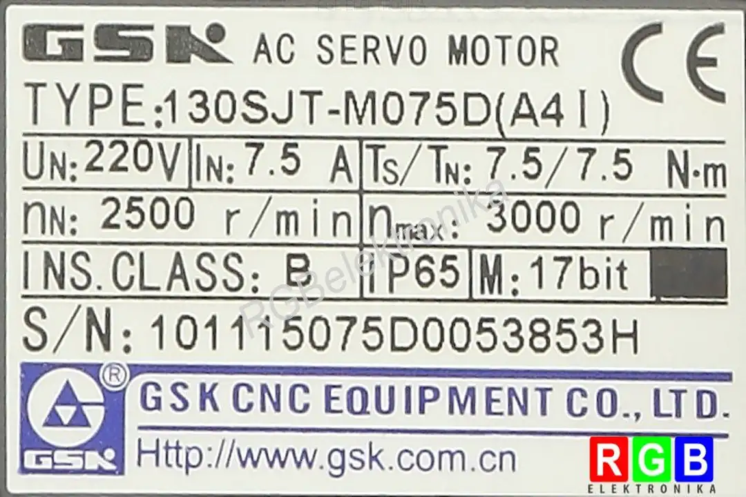 130SJT-M075D GSK