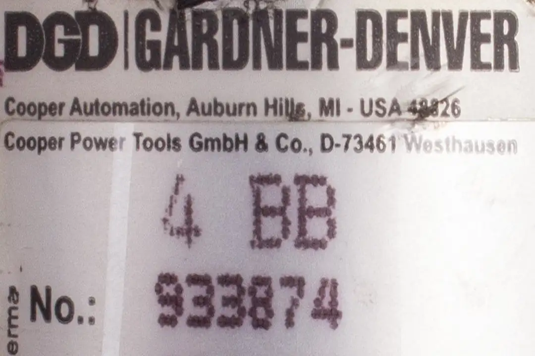 4BB 933874 GARDNER DENVER