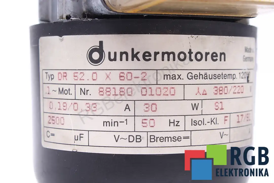 DR52.0X60-2 DUNKERMOTOREN