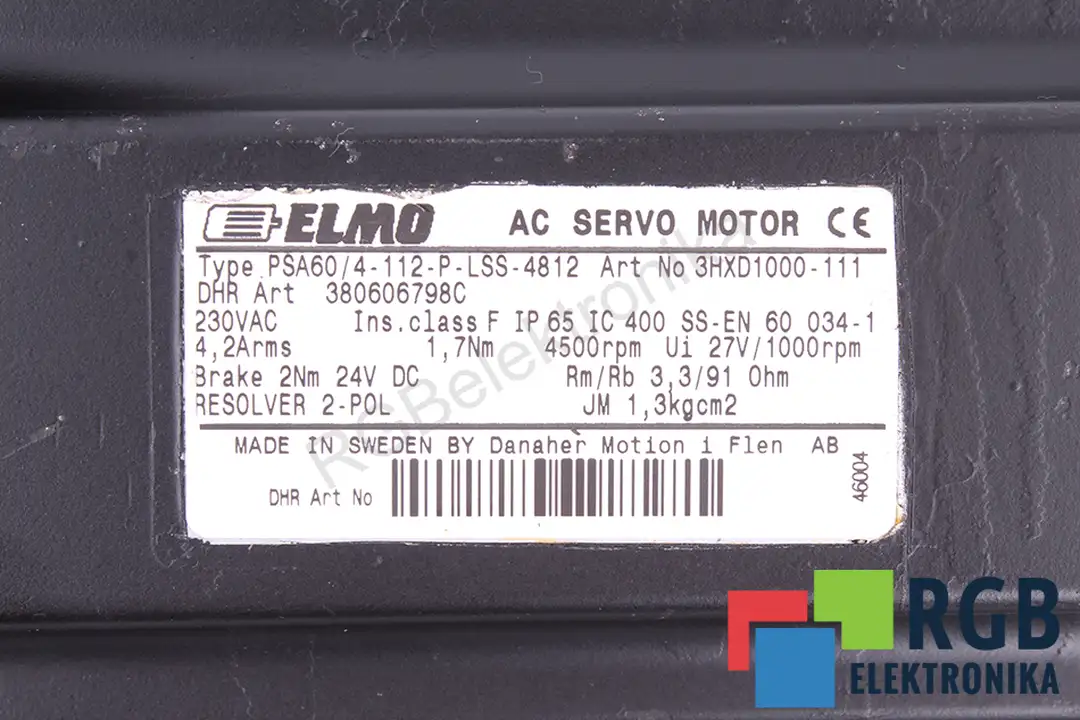 servis psa60-4-112-p-lss-4812 ELMO MOTION CONTROL