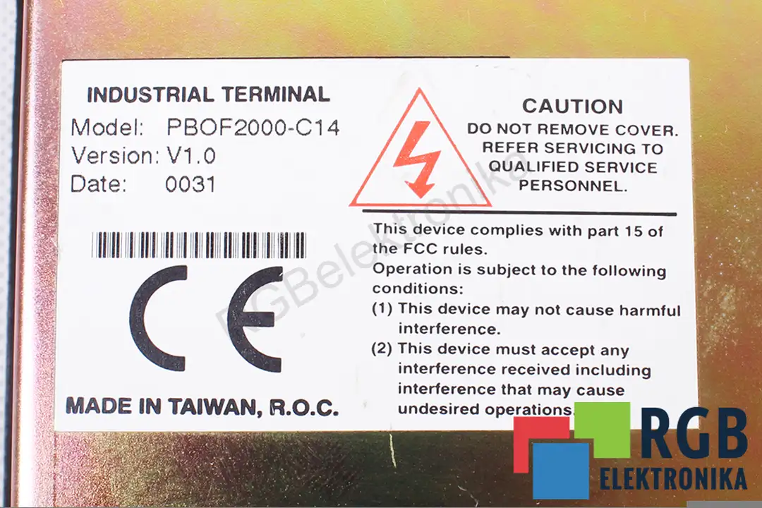 PBOF2000-C1 INDUSTRIAL TERMINAL