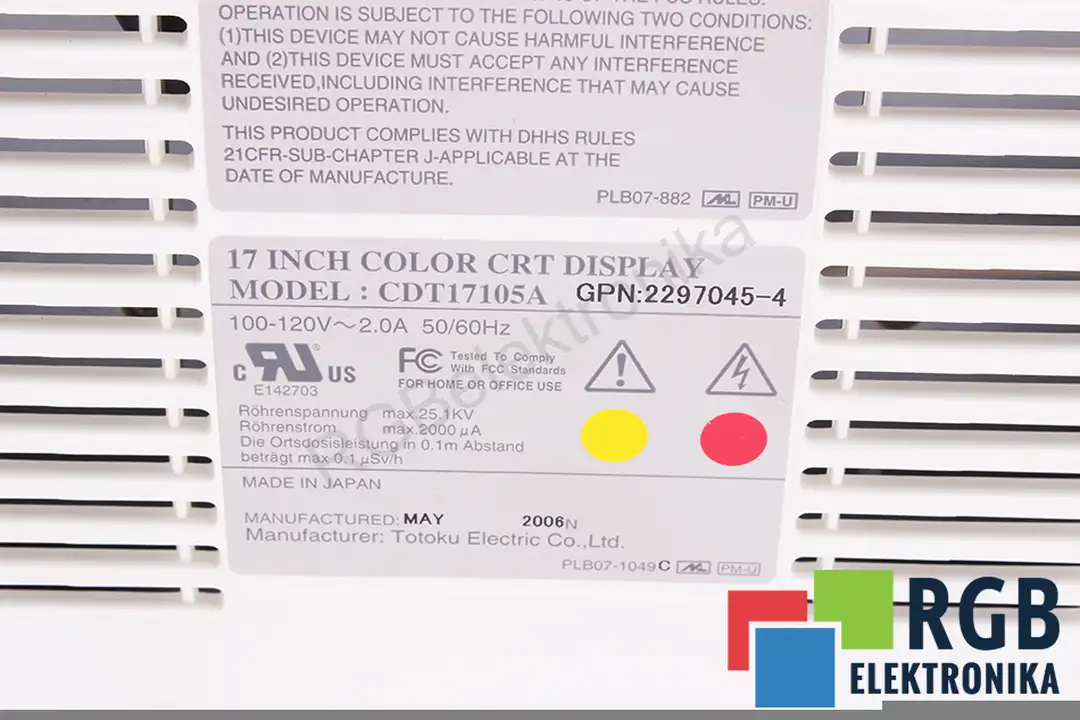 CDT1705A TOTOKU ELECTRIC