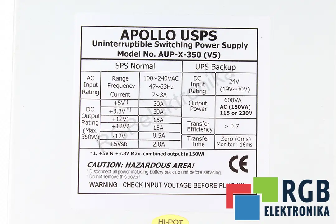 AUP-X-350-V5-MB HN ELECTRONIC