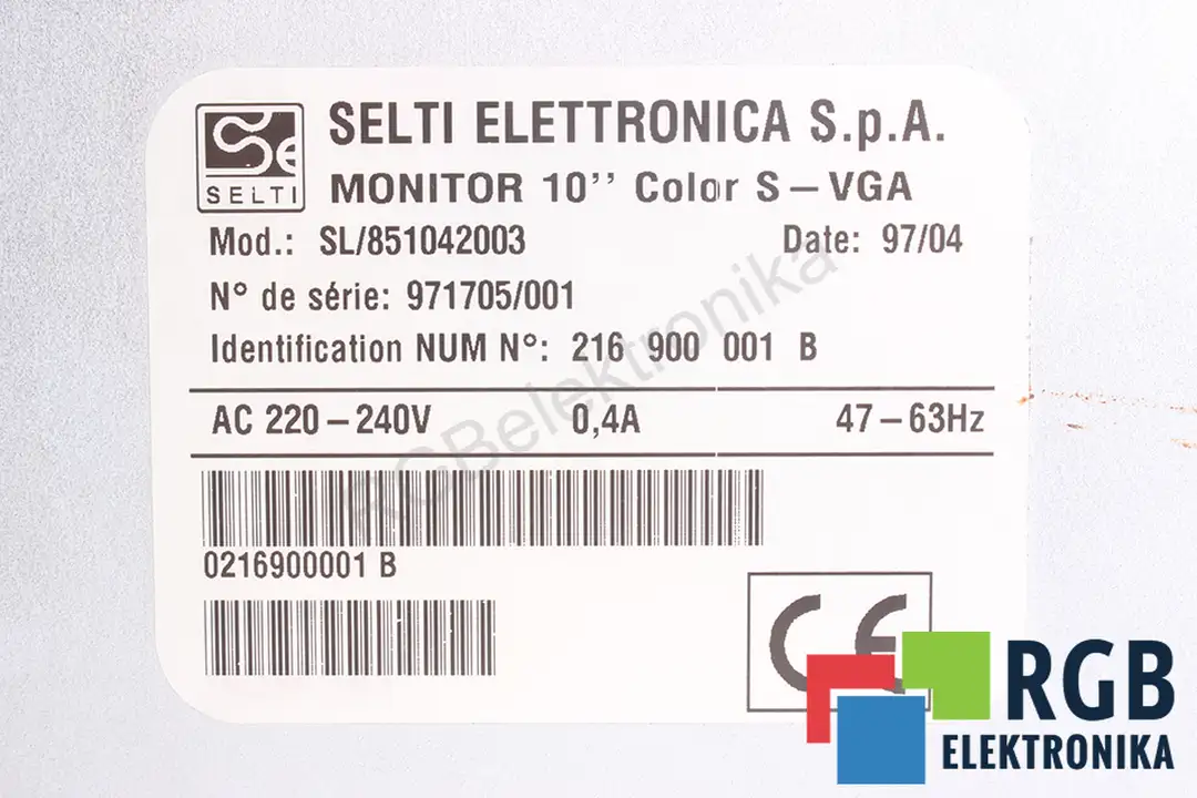 SL/851042003 SELTI ELETTRONICA