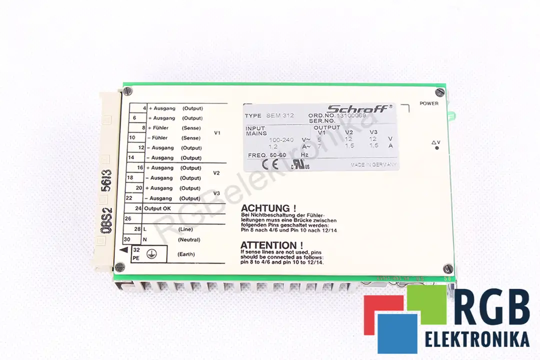 sem312 SCHROFF oprava