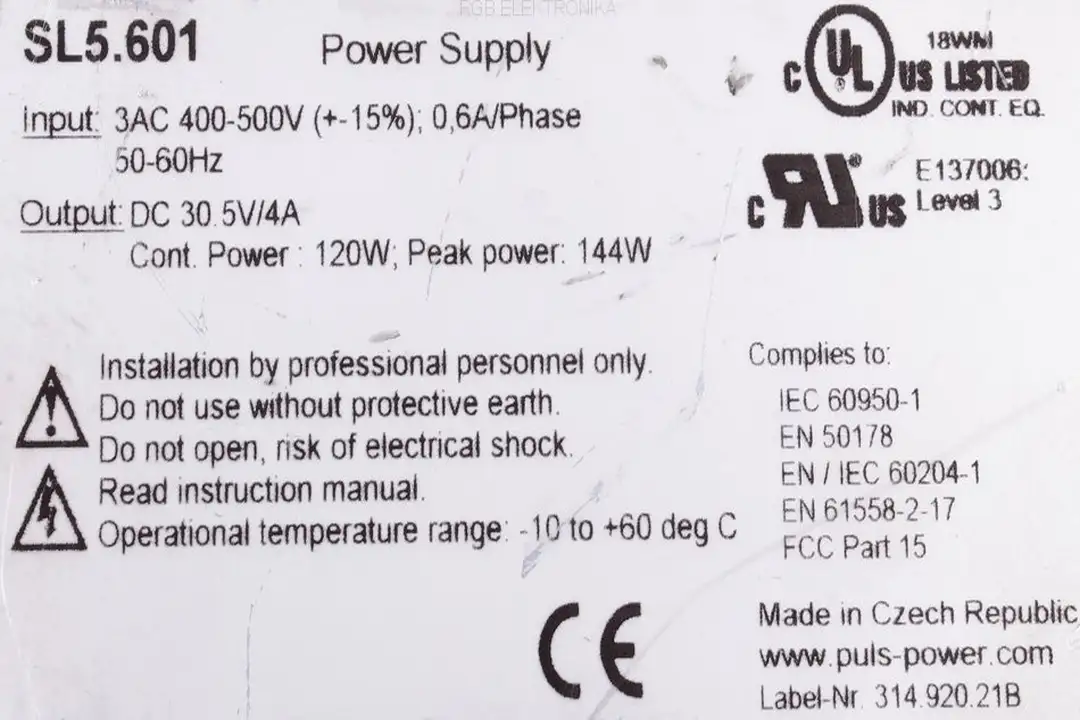 sl5.601-power-supply-sl-5 PULS POWER oprava