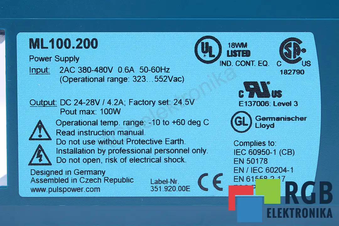 ML100.200 PULS POWER