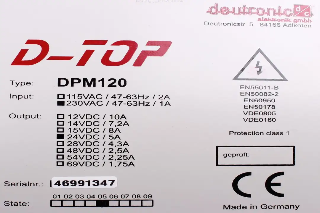 dpm120 DEUTRONIC oprava