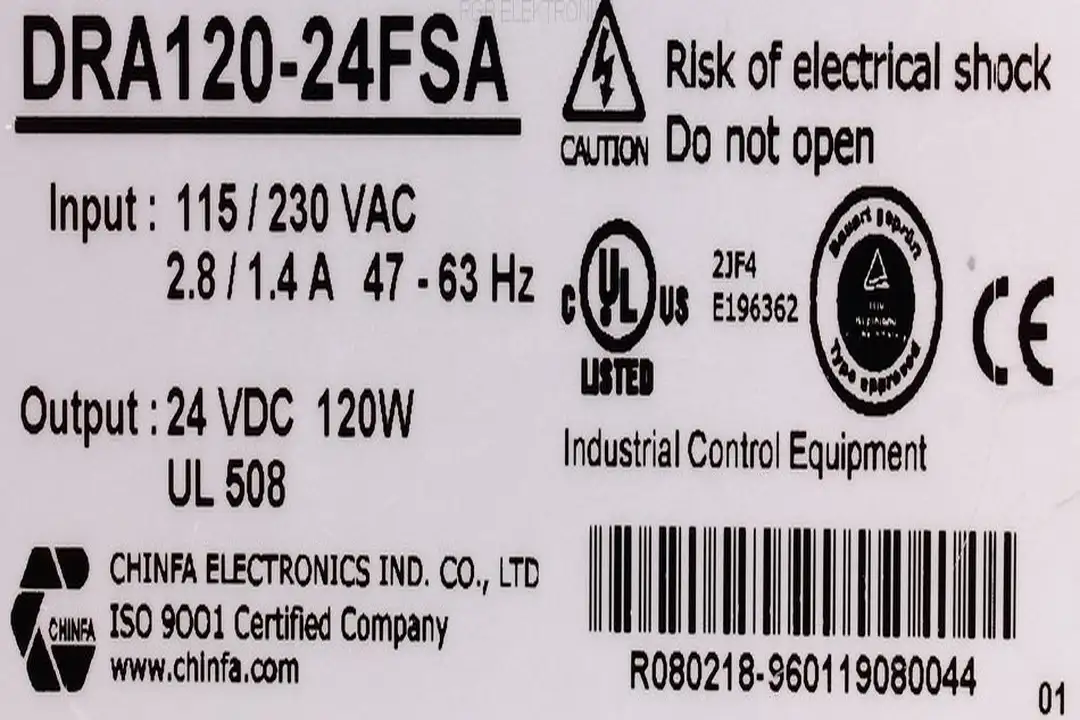 DRA120-24FSA CHINFA ELECTRONICS