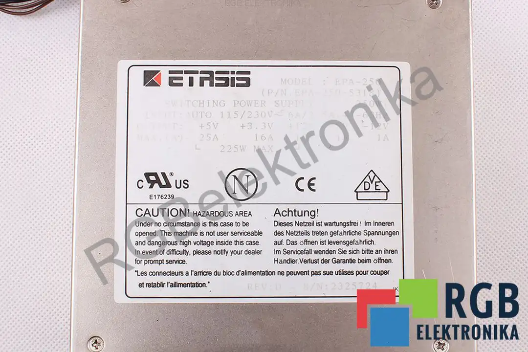 epa-250 ETASIS oprava