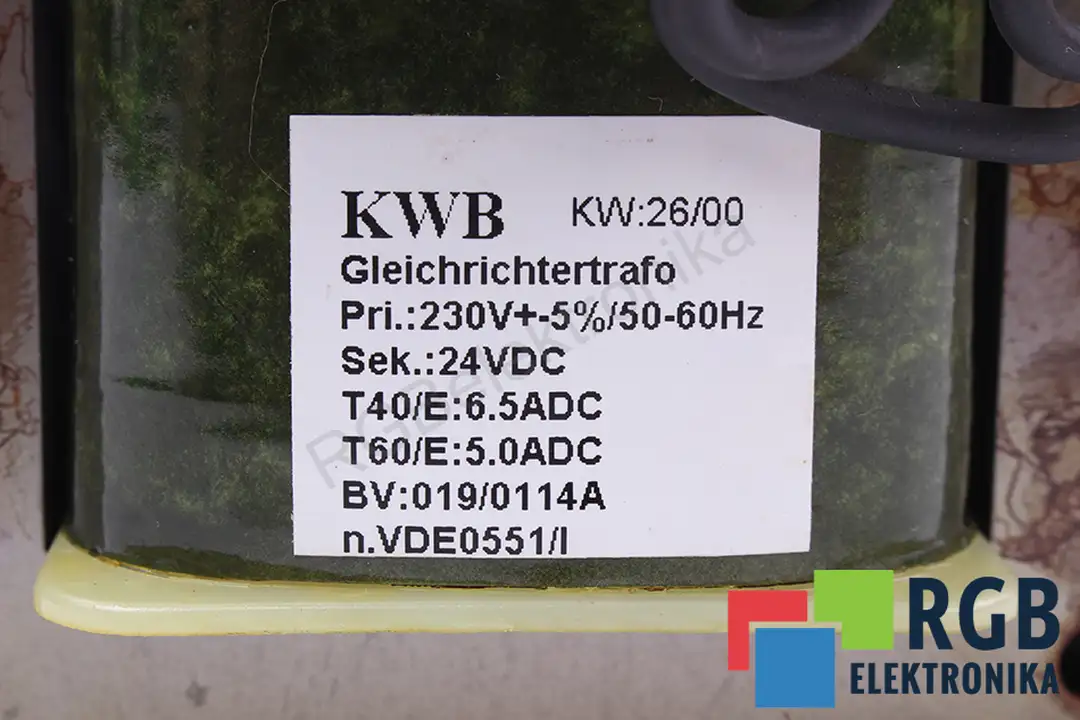 BV019/0114A KWB