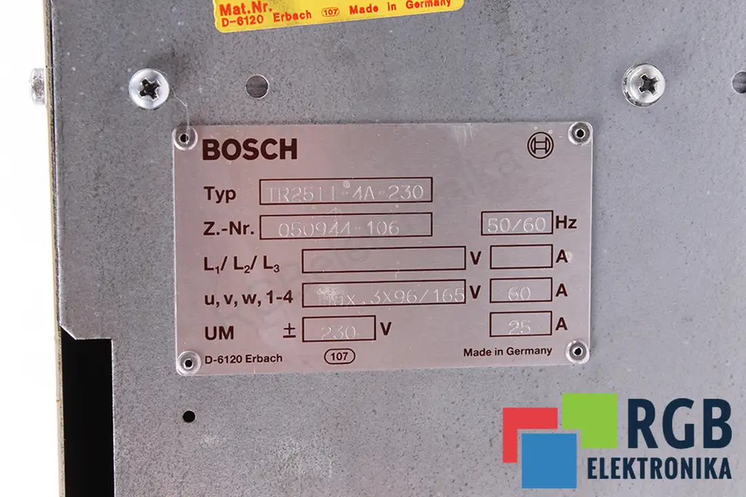 tr25ii-4a-230 BOSCH oprava