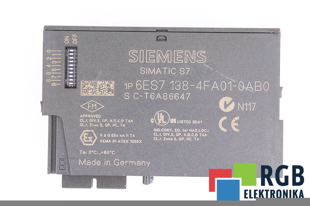 6ES7138-4FA01-0AB0 SIEMENS