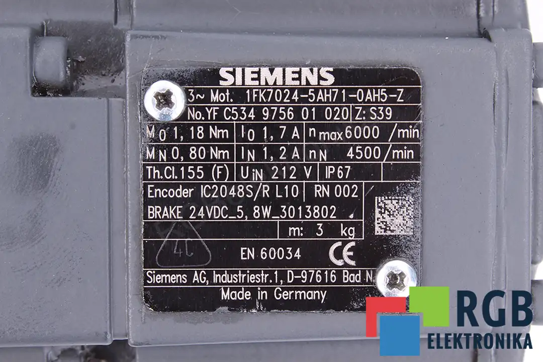 1FK7024-5AH71-0AH5-Z SIEMENS