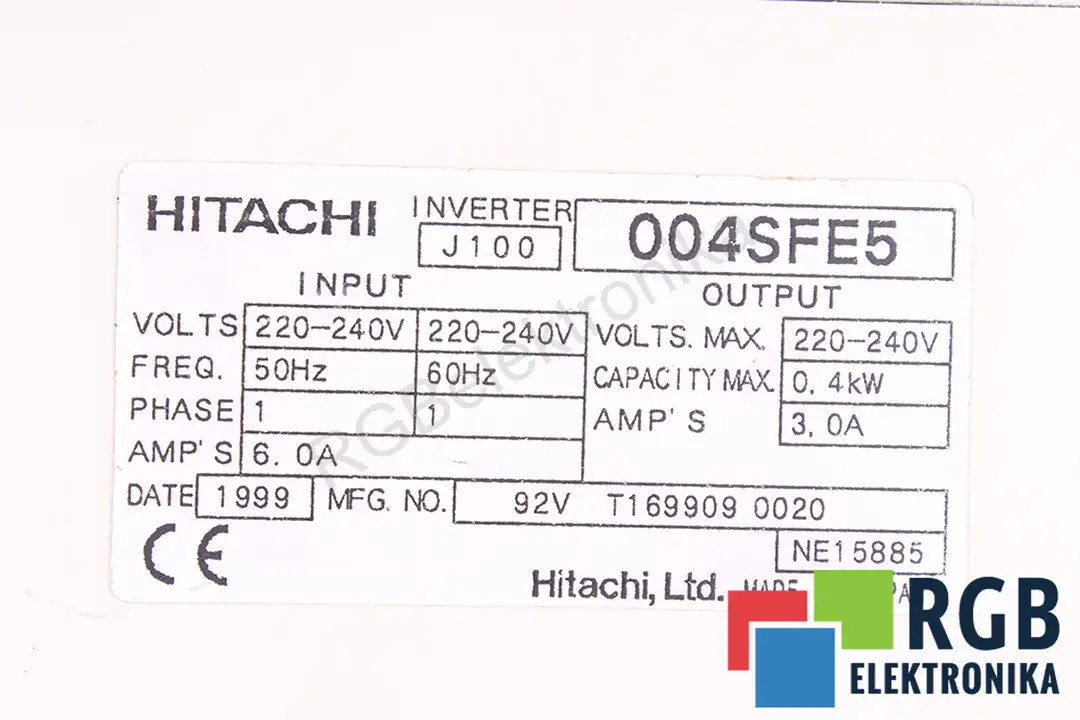 servis j100004sfe5 HITACHI