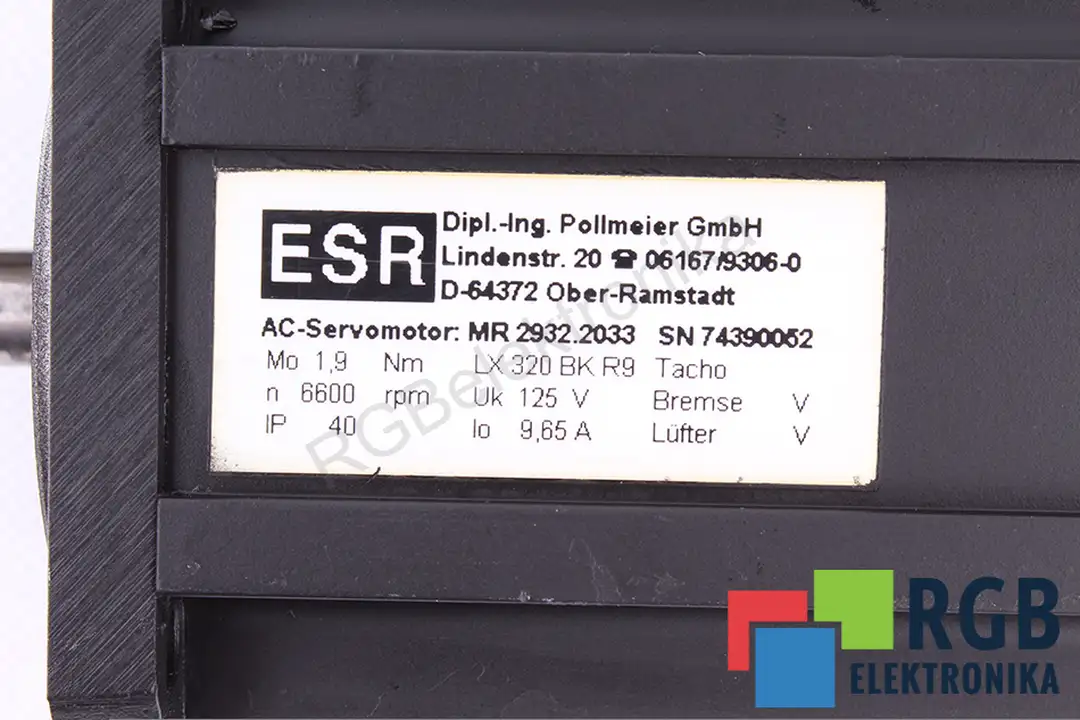 mr2932.2033 ESR POLLMEIER oprava