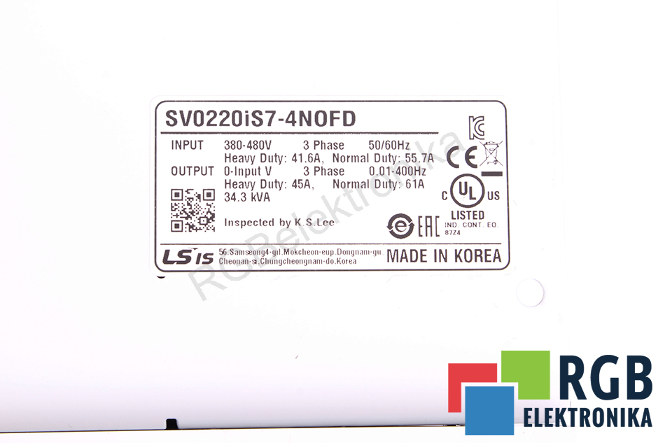 SV0220IS7-4NOFD LS INDUSTRIAL SYSTEMS