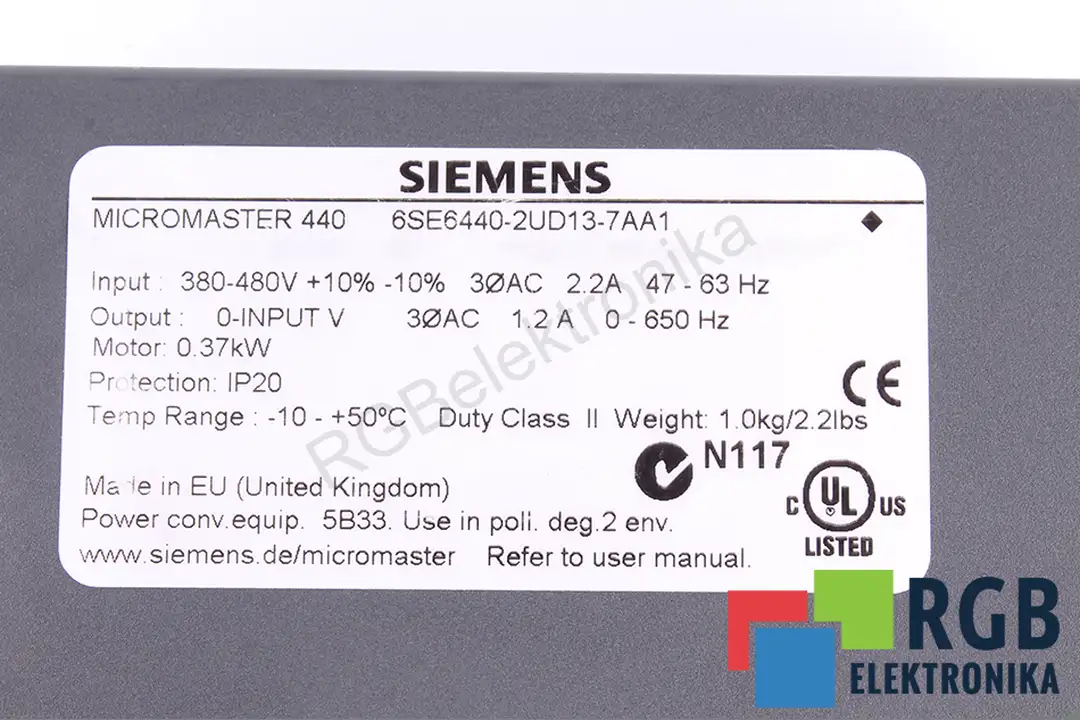 6SE6440-2UD13-7AA1 SIEMENS