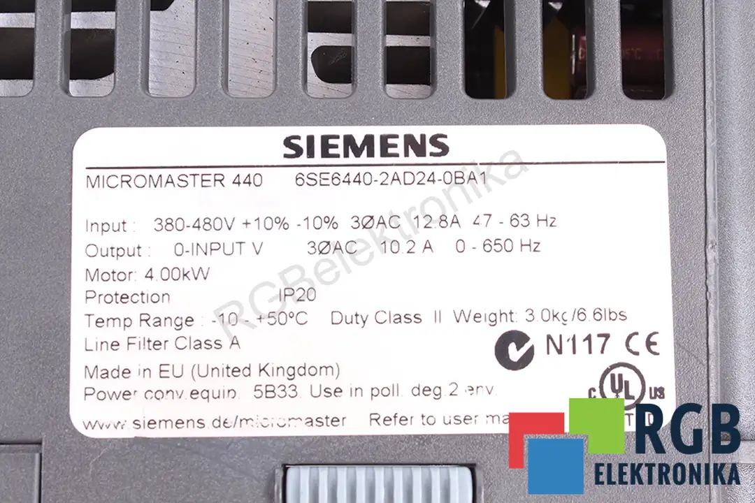 6SE6440-2AD24-0BA1 SIEMENS