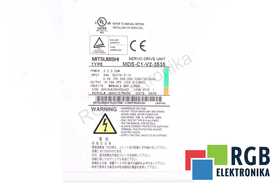 servis mds-c1-v2-3535 MITSUBISHI ELECTRIC