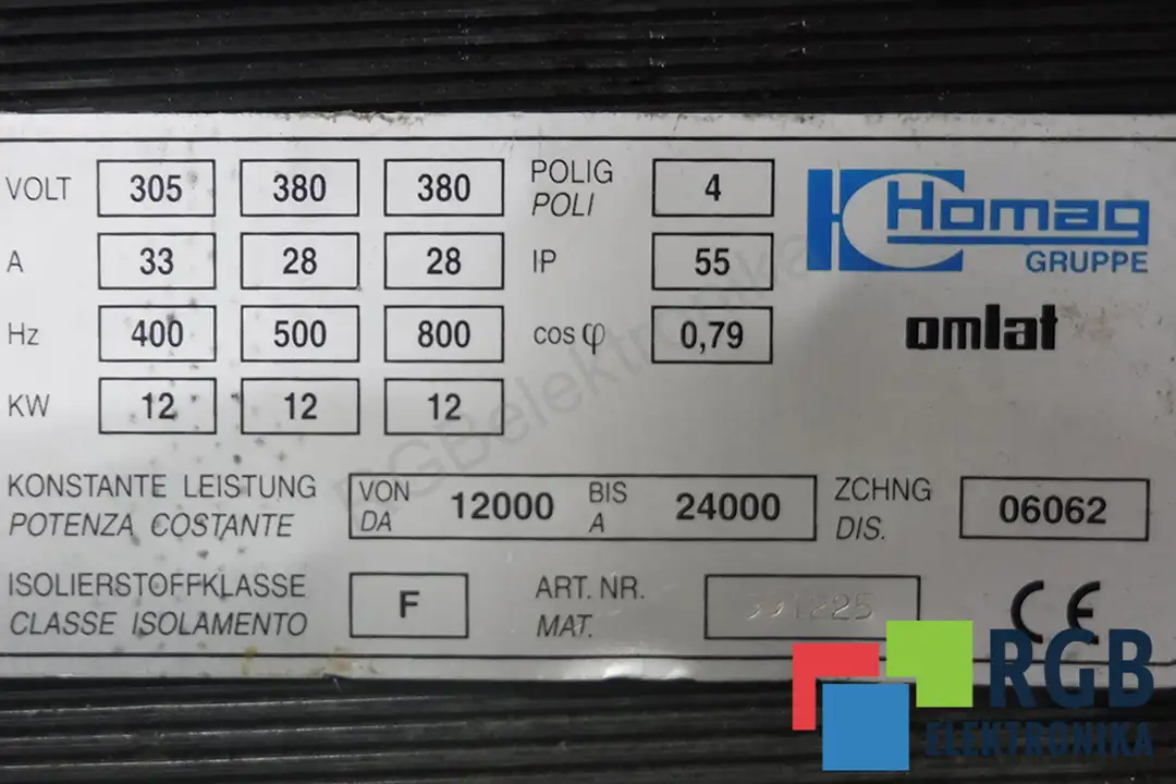 2-056 HOMAG oprava