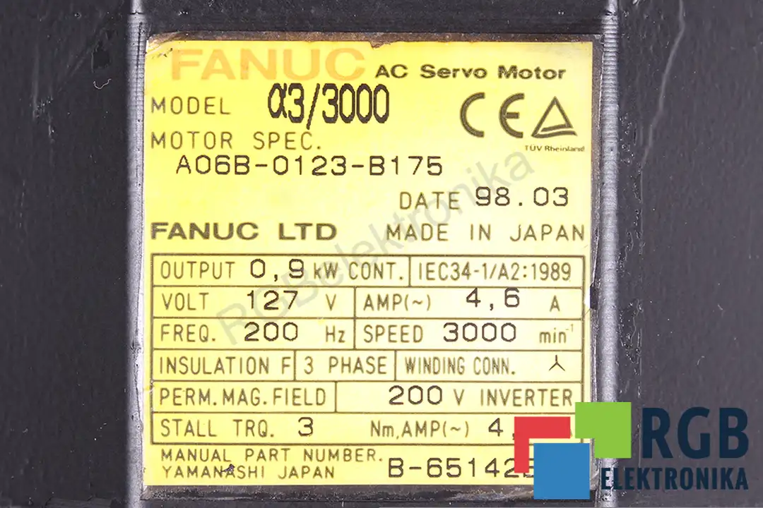 a06b-0123-b175 FANUC oprava