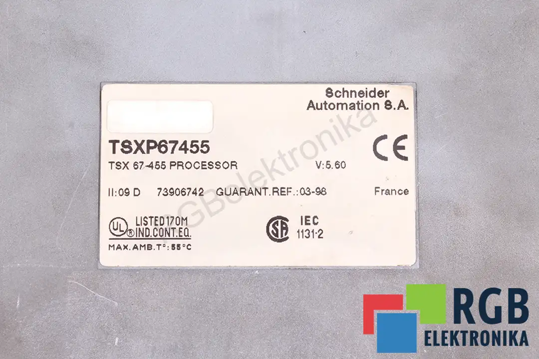 tsxp67455 SCHNEIDER ELECTRIC oprava