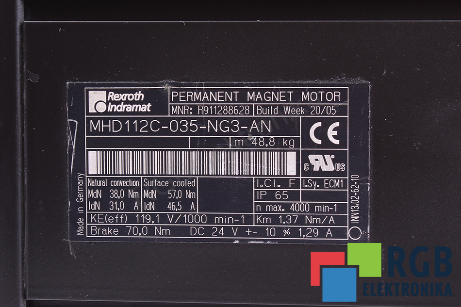 MHD112C-035-NG3-AN REXROTH INDRAMAT