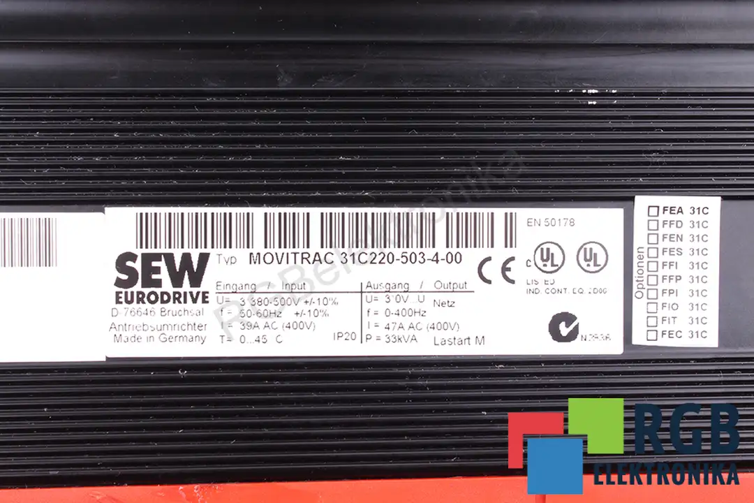 31c220-503-4-00-ef220-503 SEW EURODRIVE oprava