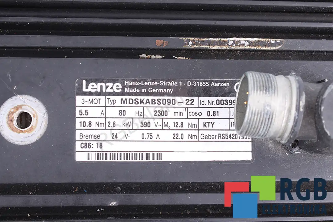 mdskabs090-22 LENZE oprava