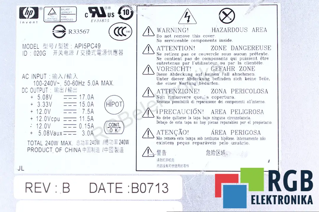 api5pc49 HP oprava