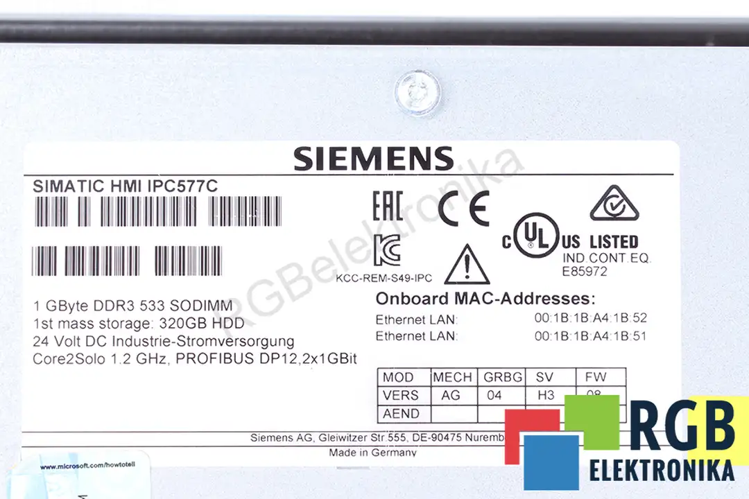 6av7885-1ae10-1da8 SIEMENS oprava