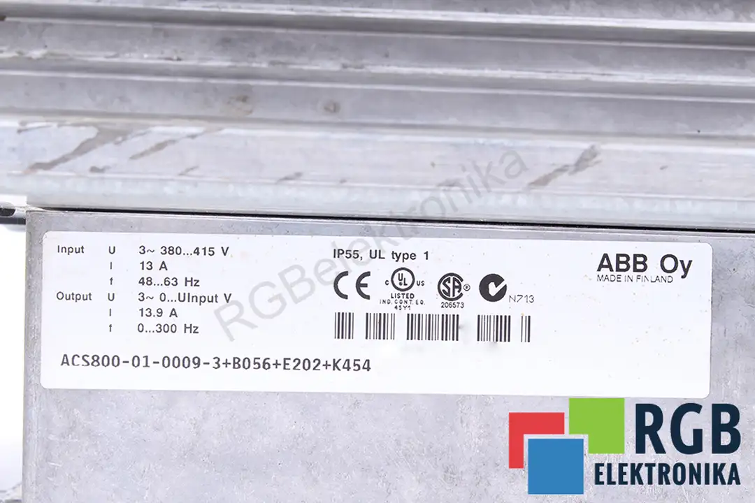 servis acs800-01-0009-3-b056-e202-k454 ABB