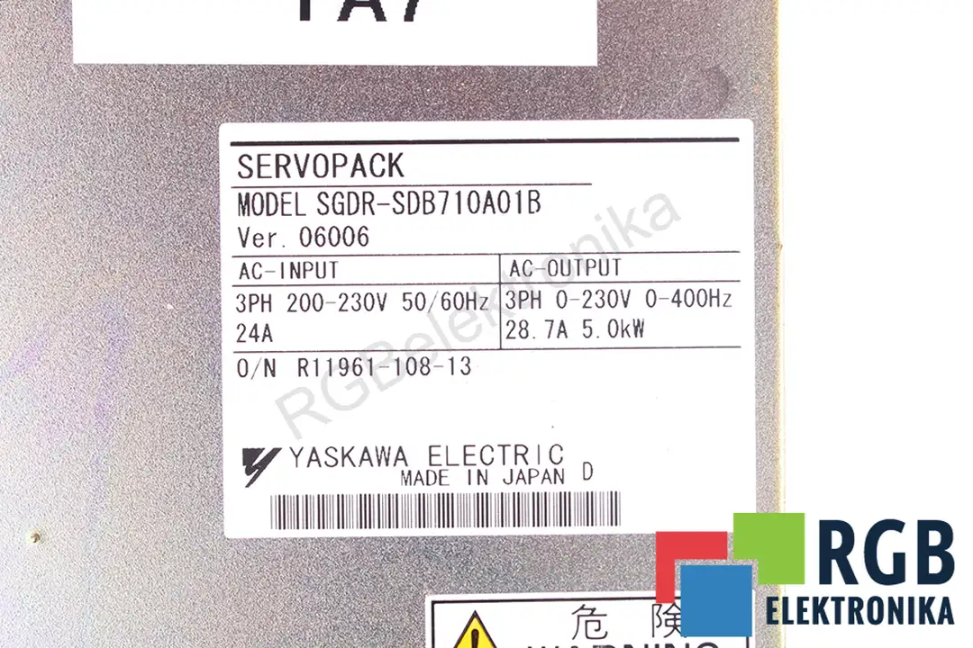 SGDR-SDB710A01B YASKAWA