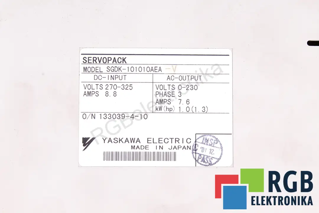 sgdk-101010aea-v YASKAWA oprava