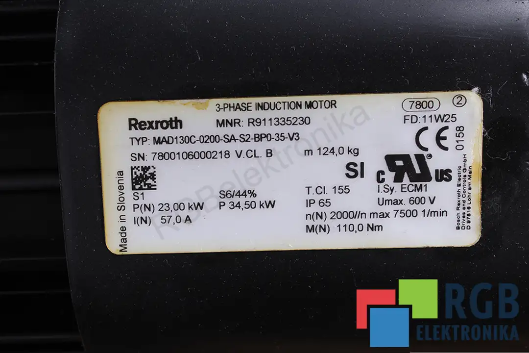 mad130c-0200-sa-s2-bp0-35-v3 REXROTH oprava