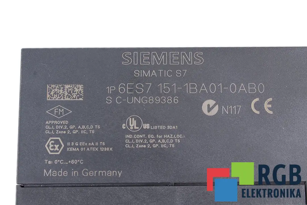 6es7151-1ba01-0ab0 SIEMENS oprava