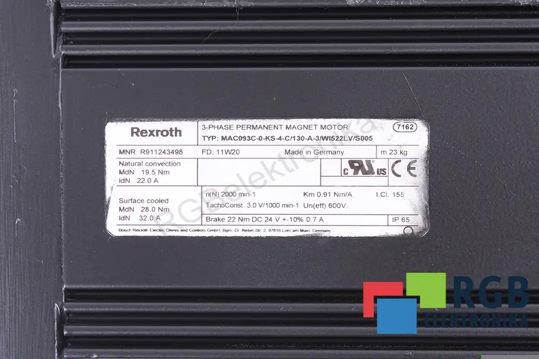 MAC093C-0-KS-4-C/130-A-3/WI522LV/S005 REXROTH