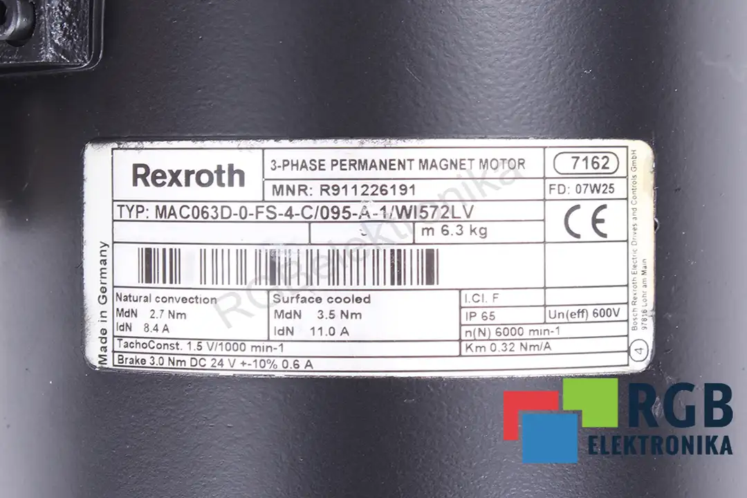 MAC063D-0-FS-4-C/095-A-1/WI572LV REXROTH