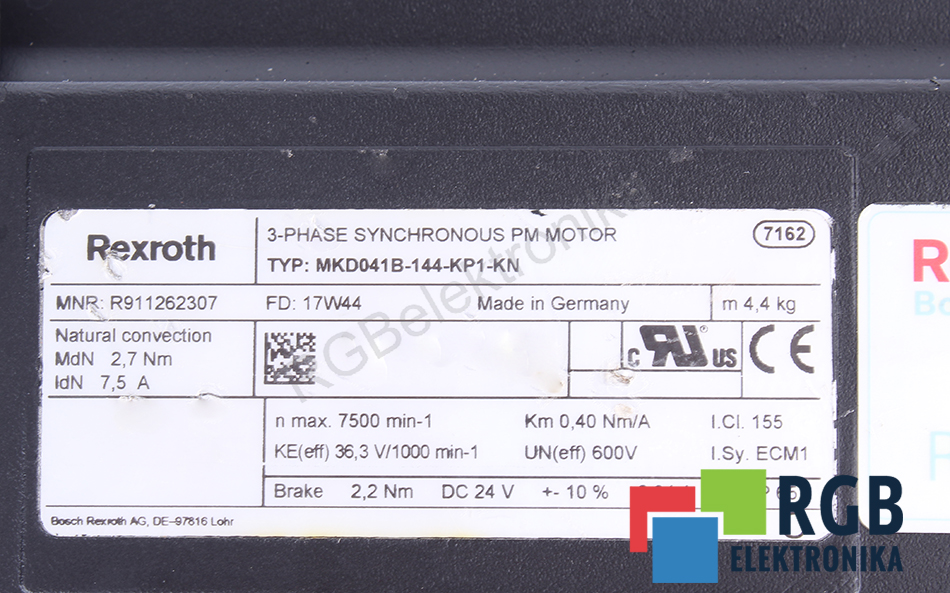 MKD041B-144-KP1-KN REXROTH INDRAMAT